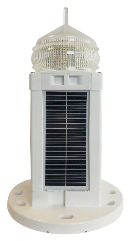 SC35 self-contained LED marine lantern with white housing and mounting base