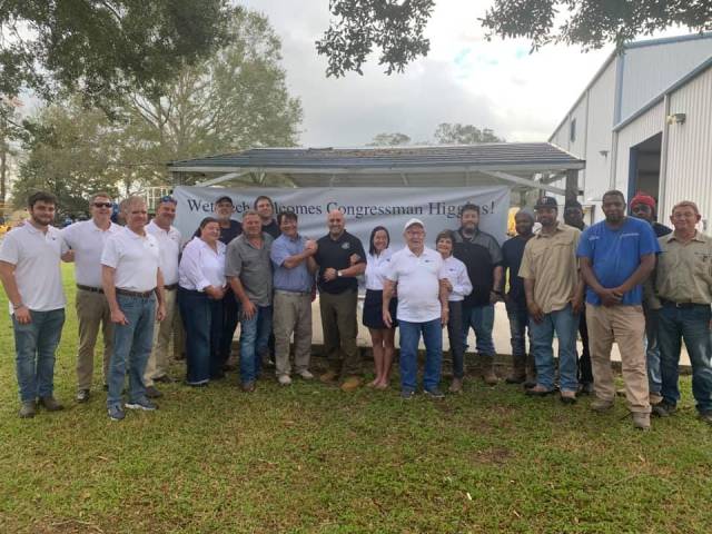 Congressman Clay Higgins Visits Wet Tech's Facility