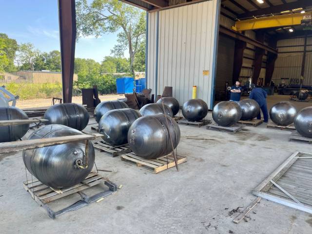 US Navy Steel MK5 Submersible Target Buoys